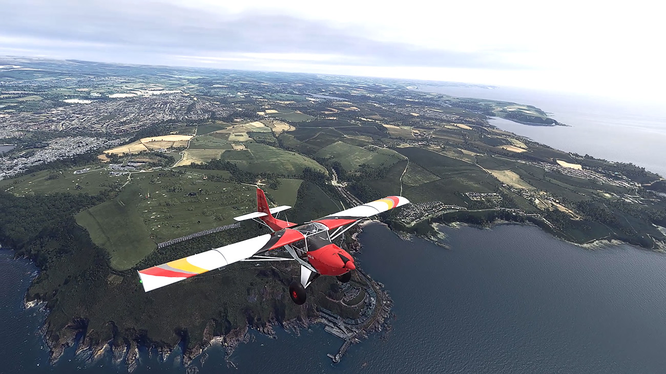 KitFox over Plymouth Sound