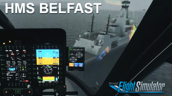 HMS Belfast landing simulator