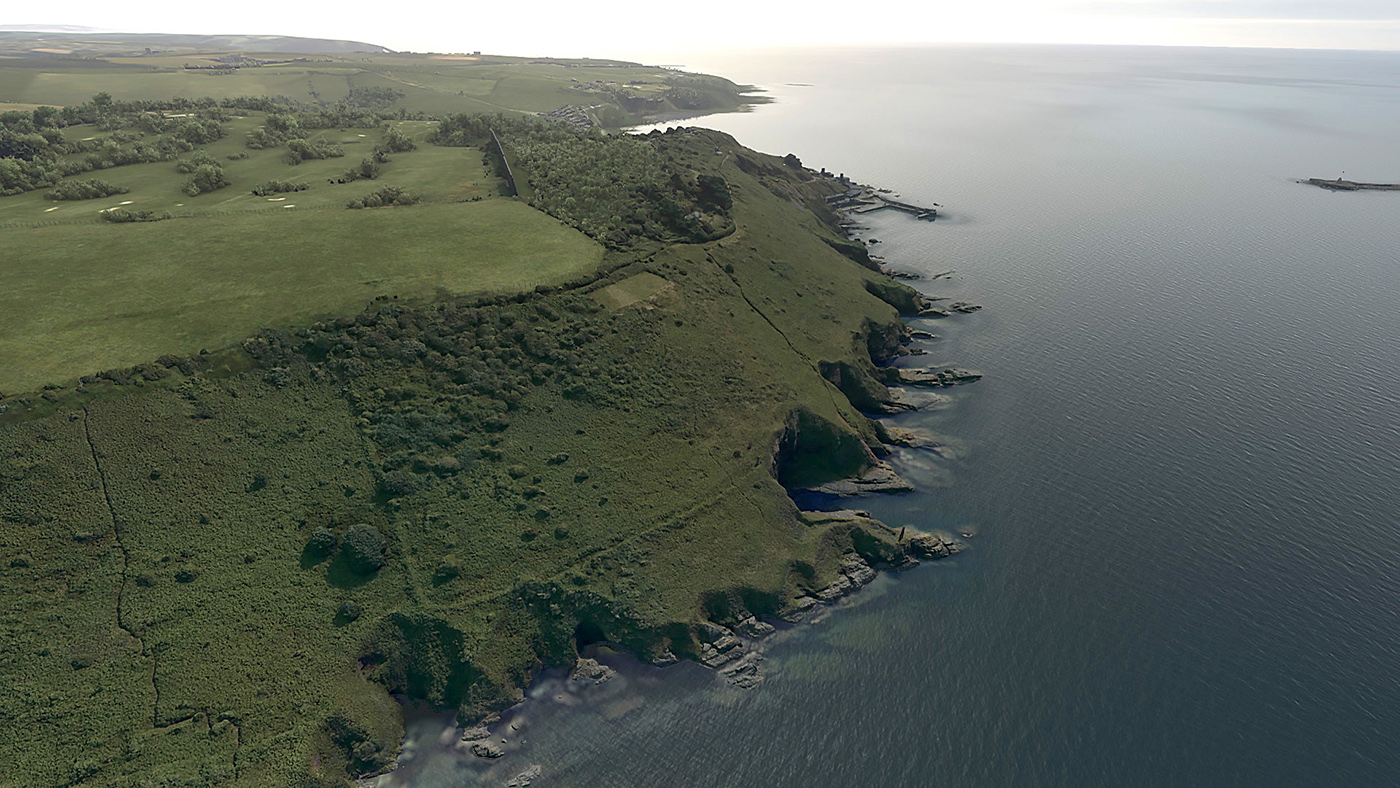 Sea cliffs in Plymouth Sound