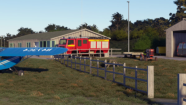 A view of Tresco Heliport